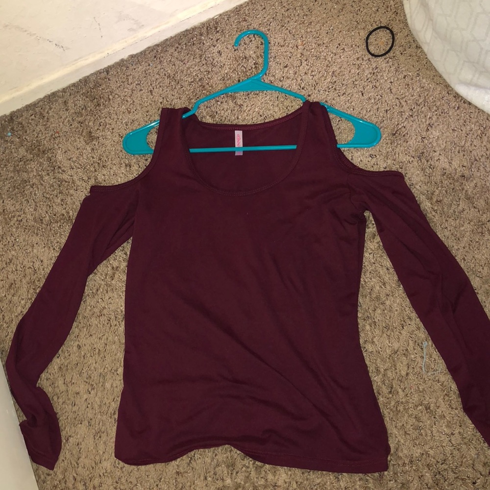 long sleeve off the shoulder